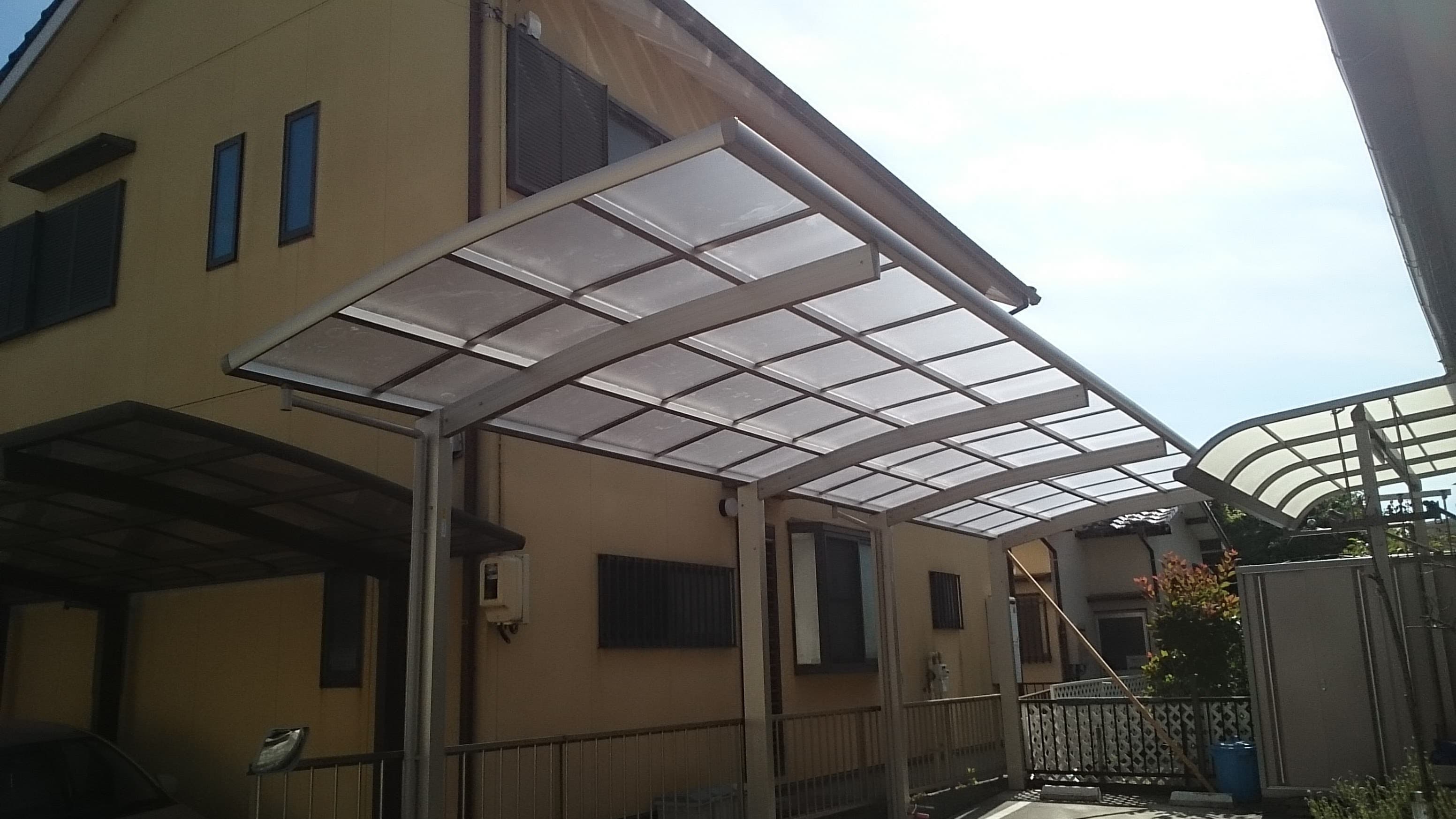 1台用カーポート新設工事 | 名古屋市中村区のエクステリア工事ならイズ美