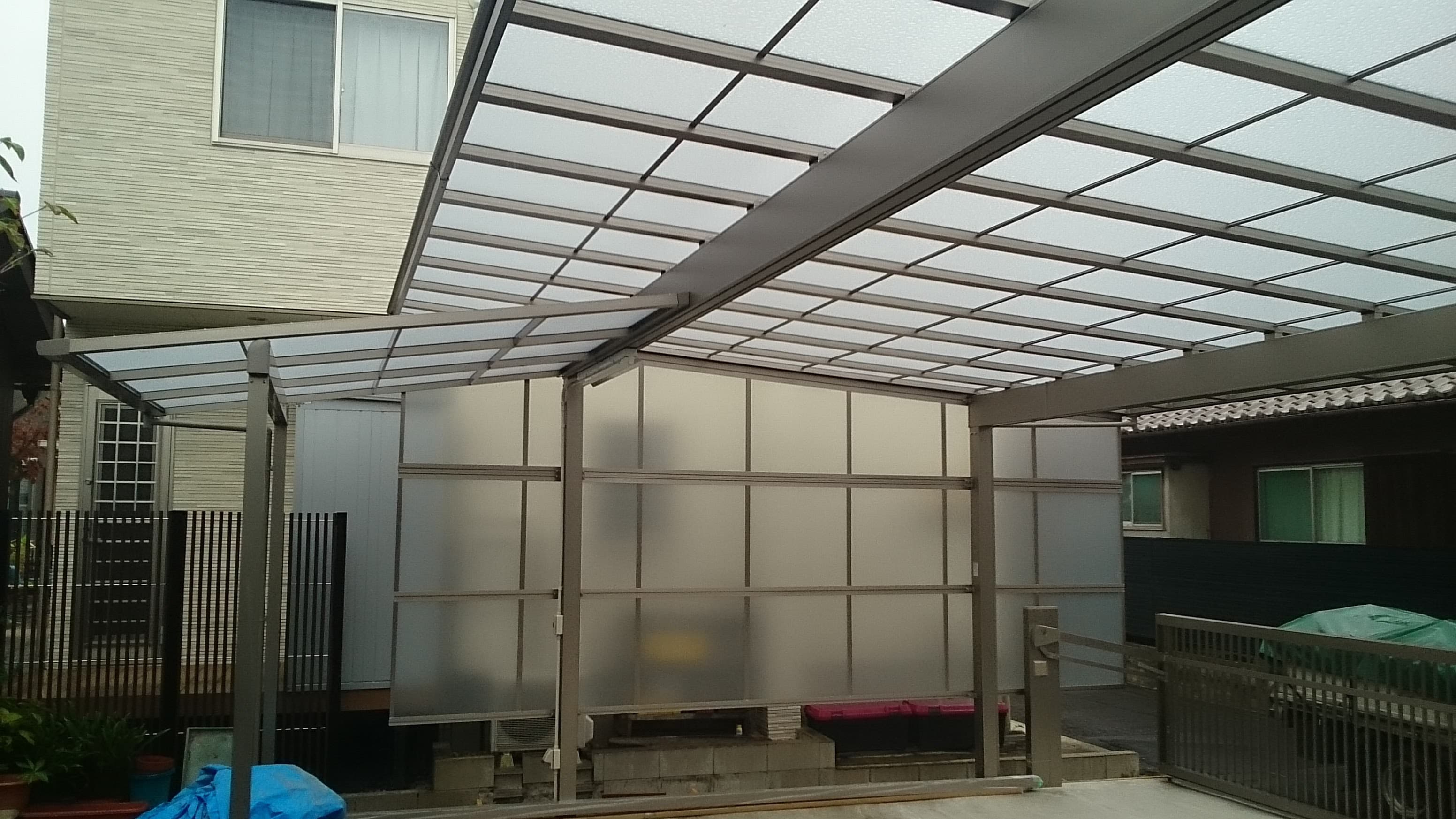 カーポート・サイクルポート新設工事 | 名古屋市中村区のエクステリア工事ならイズ美