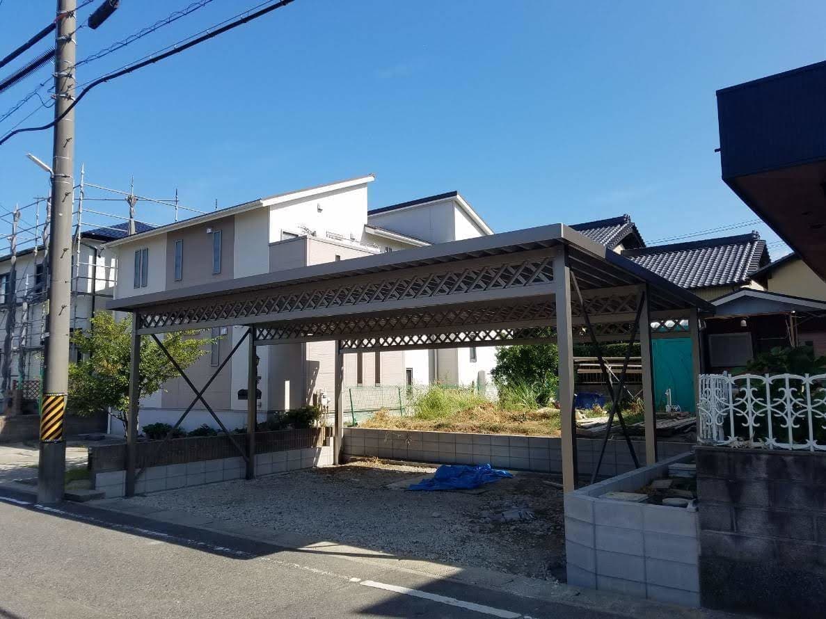 カーポート取替工事 | 名古屋市中村区のエクステリア工事ならイズ美