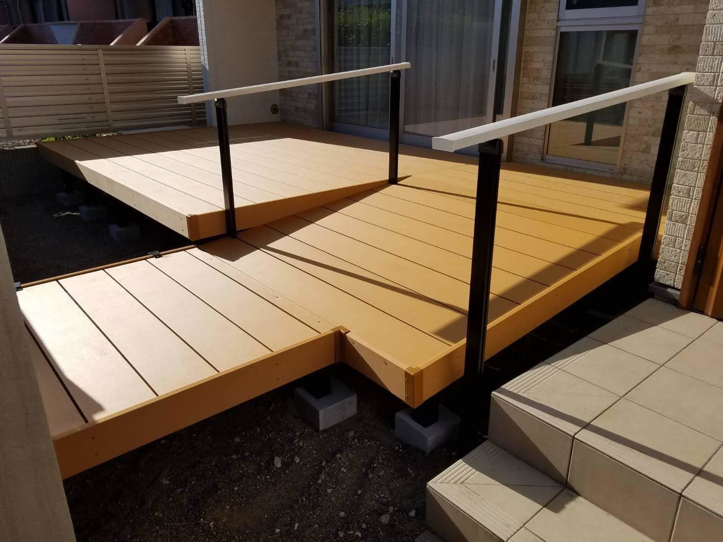 ウッドデッキ取替工事 | 名古屋市中村区のエクステリア工事ならイズ美