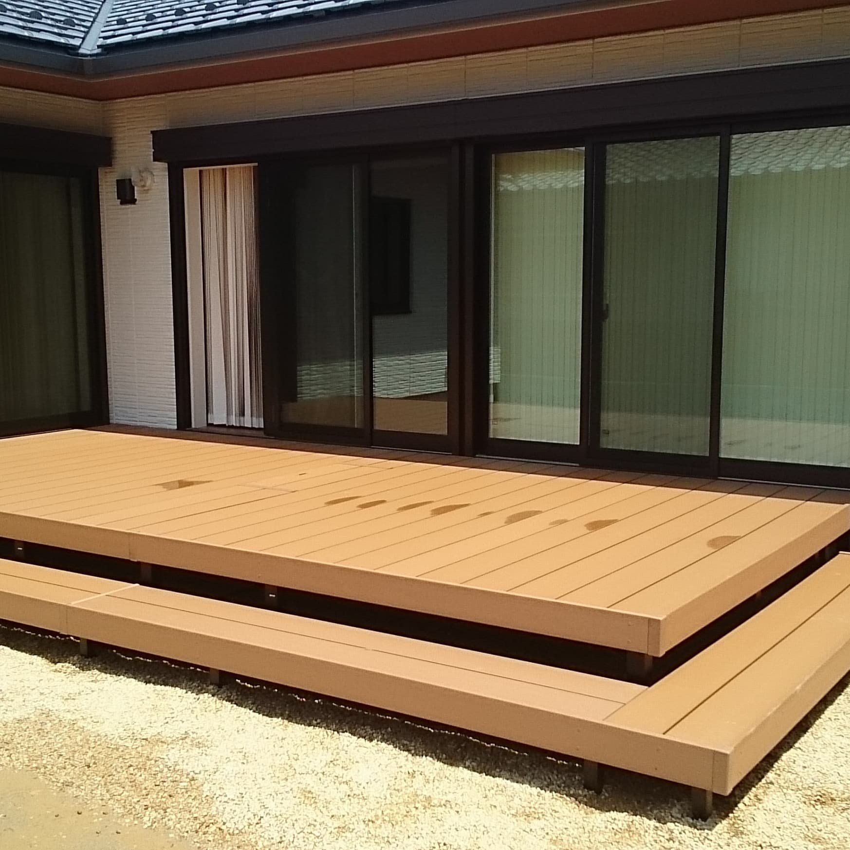 ウッドデッキ新設・修理 名古屋市中村区 | 名古屋市中村区でエクステリア工事ならイズ美