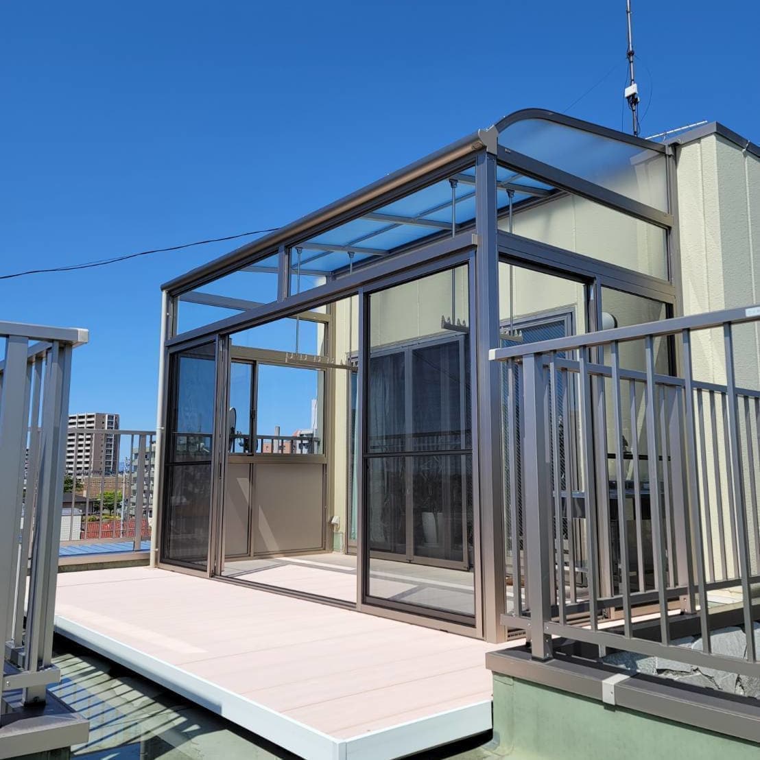 サンルーム新設・取替え 名古屋市中村区 | 名古屋市中村区でエクステリア工事ならイズ美