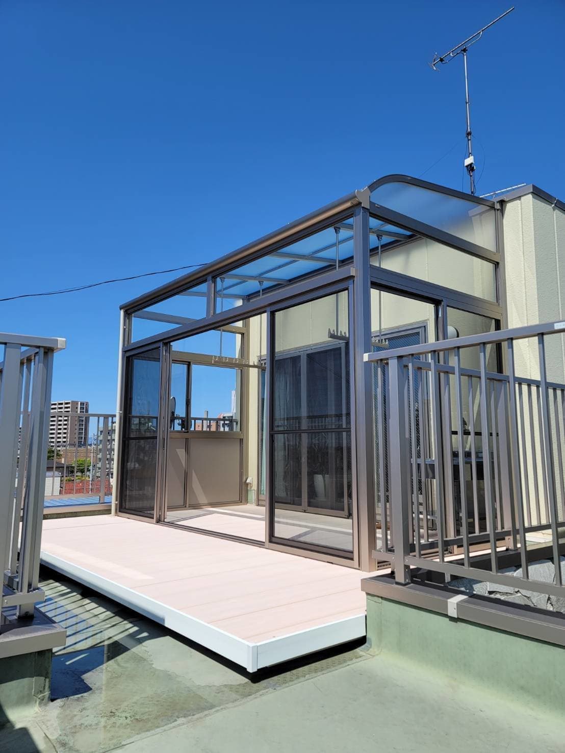 サンルーム新設 | 名古屋市中村区のエクステリア工事ならイズ美