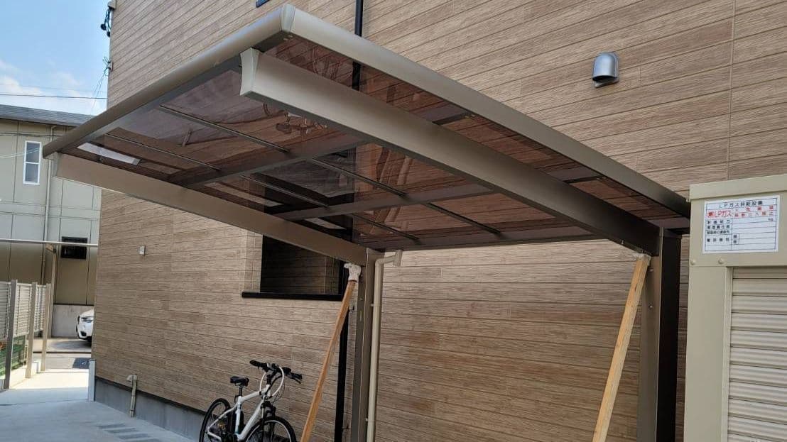 サイクルポート新設 名古屋市中村区 | 名古屋市中村区でエクステリア工事ならイズ美