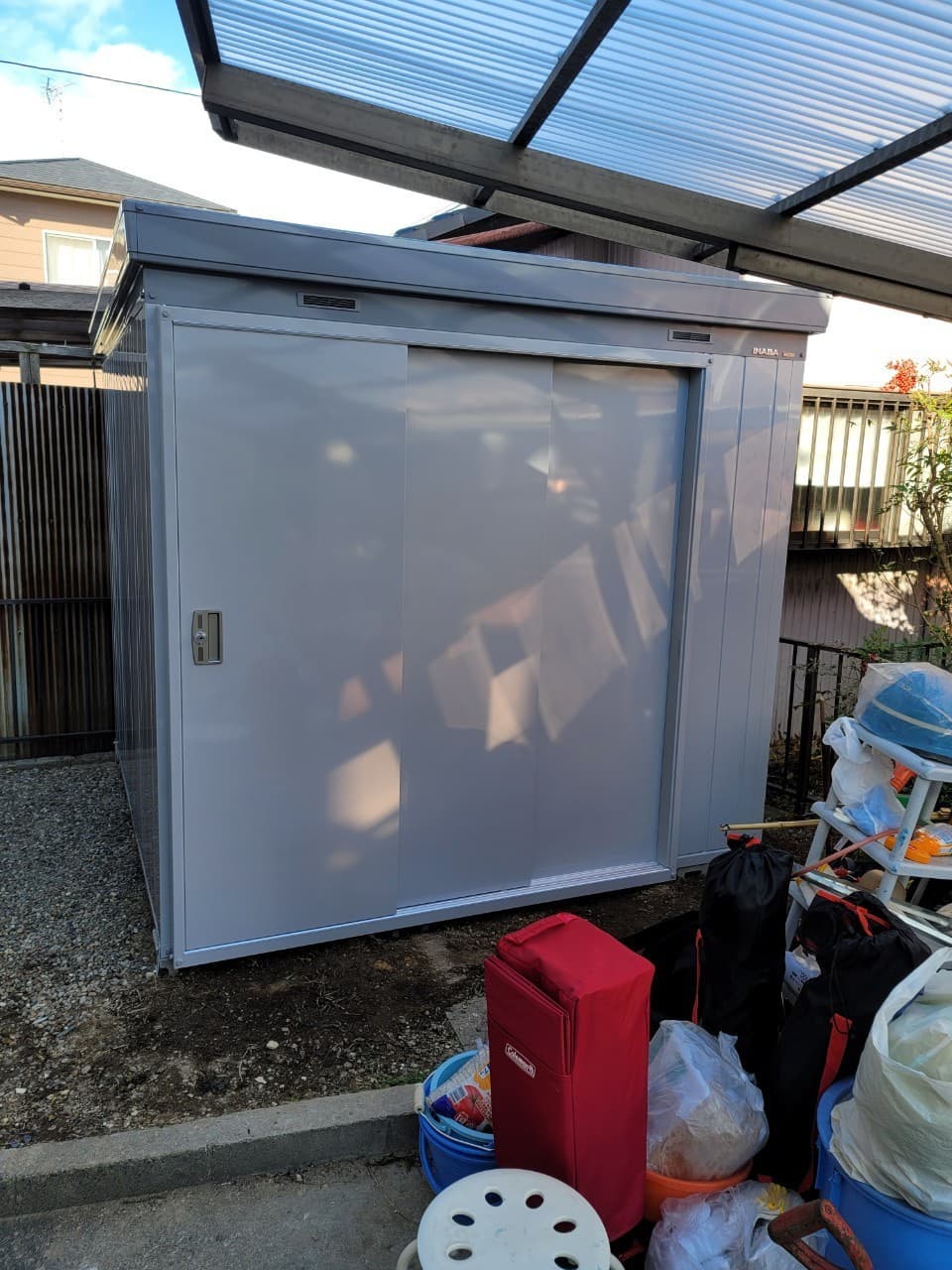 物置設置 | 名古屋市中村区のエクステリア工事ならイズ美